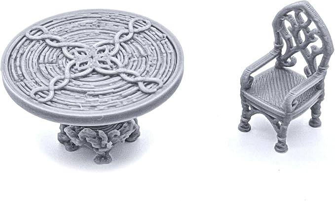 EnderToys Elegant Furniture by Printable Scenery, 3D Printed Tabletop RPG Scenery and Wargame Terrain 28mm Miniatures