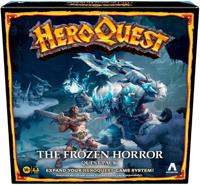 Avalon Hill HeroQuest The Frozen Horror Quest Pack, Dungeon Crawler Game for Ages 14+, Requires HeroQuest Game System to Play
