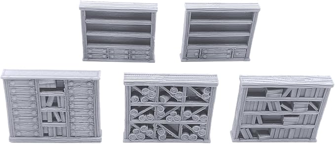 Library Furniture - DND Terrain Compatible with Dungeons and Dragons, 28mm Miniature Wargaming, Tabletop RPGs, Wargame Scenery