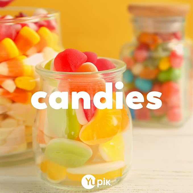 Yupik Organic Fruit Gummy Bears, Gelatin-Free, 1.1 lb (17.6 oz), Gluten-Free, Vegan, Non-GMO, Natural Colors & Flavors, Made from Fruit Juice, Sweet Candy, Delicious Snack, Ideal for Gifting