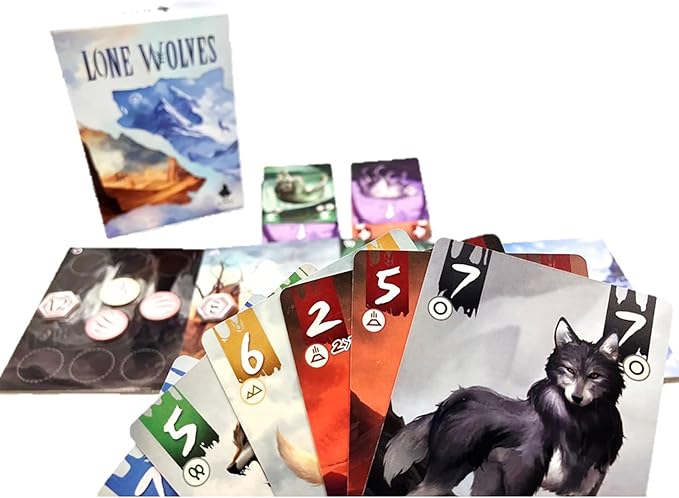 Lone Wolves - Trick-Taking Area Control Board Game, Head-to-Head Dueling Card Game, Ages 14+, 2 Players, 15+ Minutes