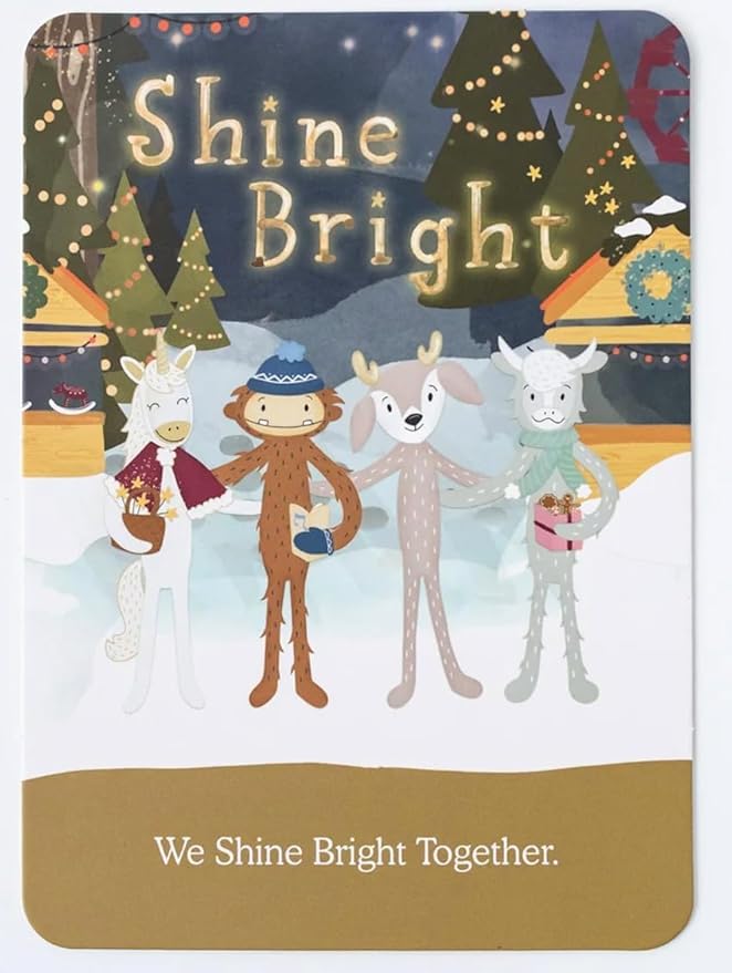Slumberkins Shine Bright Ibex Snuggler Plush + Affirmation Card - Promotes Positive Self-Esteem, Authenticity & Community - Holiday SEL Toys for Boys and Girls