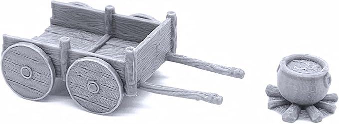 Campement - DND Terrain Compatible with Dungeons and Dragons, 28mm Miniature Wargaming, Tabletop RPGs, Wargame Scenery