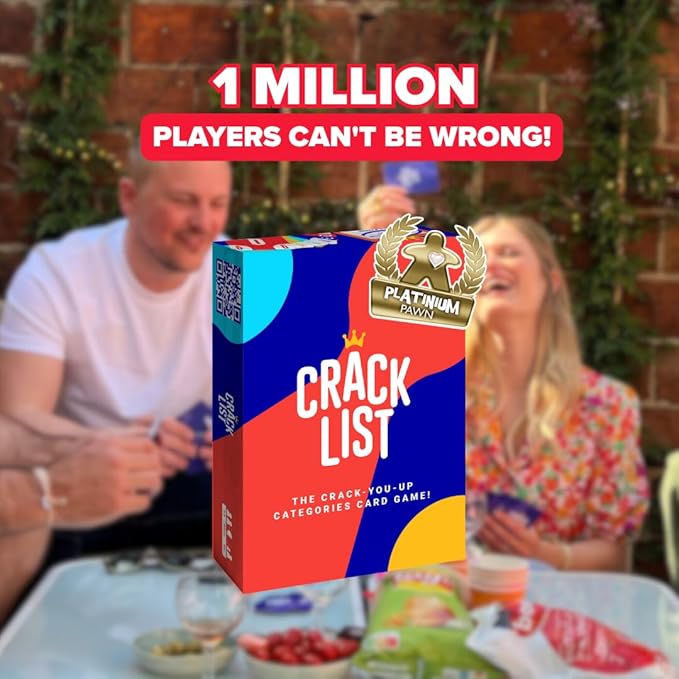 SAVANA Crack List - The Crack-You-Up Categories Card Game | 2+ Players | Quick and Hilarious Game for Kids, Teens and Adults | Family Board Games
