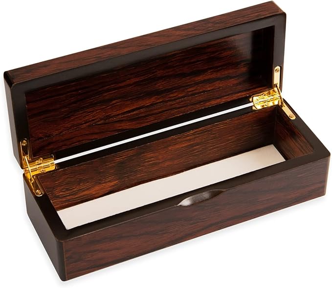 Double 6 Dominoes Gift Set 28 Tiles with Spinner in Wooden Box