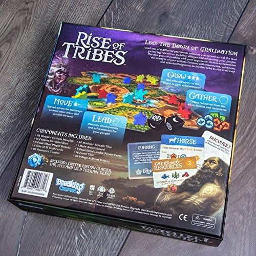 Rise of Tribes Strategy Board Game - Build, Explore, Dominate - Perfect for Family Game Nights and Board Game Enthusiasts