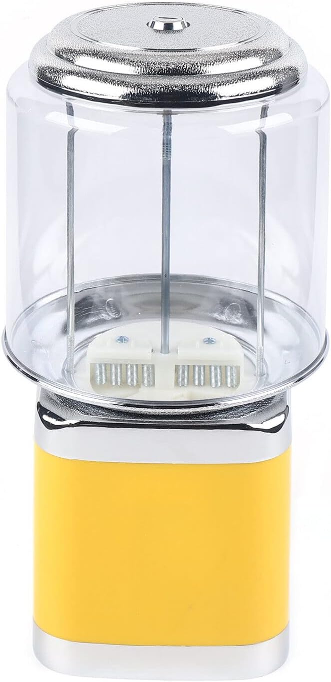 PanDair Gumball Vending Machine Child Toy Candy Machine, Capsules, Bouncy Balls Dispensers US Stock (Yellow)