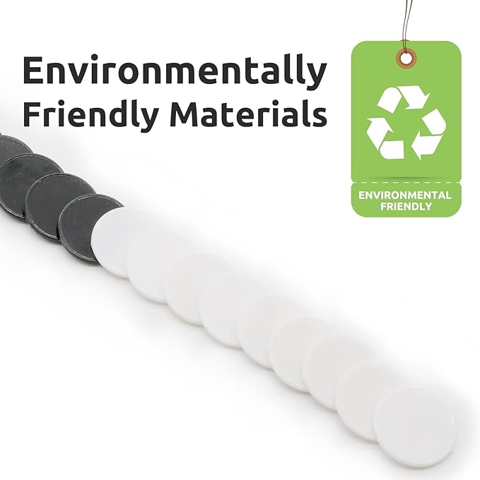 Set of 100 Opaque Plastic Learning Counters Mini Poker Chips Game Tokens with Storage Box (Black+White, 1.26 Inch)