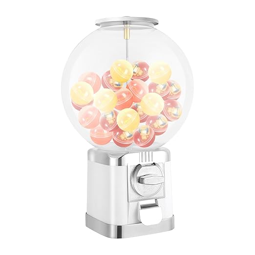 Vending Machine, 1.26 in Ball Bulk Vending Machine Classic Bubble Capsule Toys Dispenser, Commercial Candy Gumball Machine for Game Stores and Retail Stores