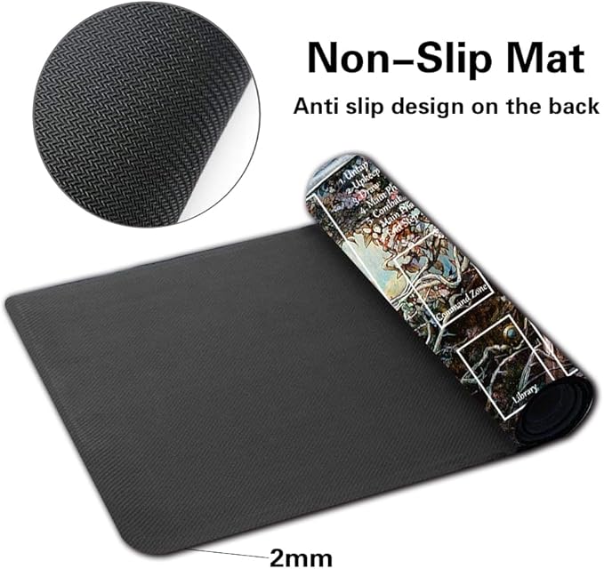 Board Game MTG Playmat Table Mats Games Size 60X35 cm Mousepad Compatible for TCG RPG CCG Play mats (Throne of ELDRAINE Teaser-Zone)