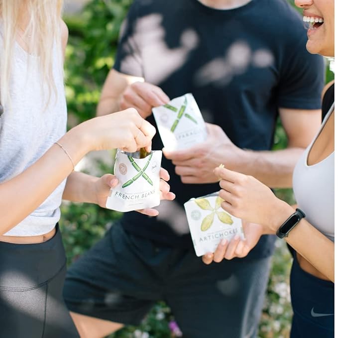 POSHI Marinated Vegetables Variety Pack | Asparagus, French Beans, Cauliflower, Artichoke | Keto, Vegan, Paleo, Non GMO, Gluten Free, Gourmet, Healthy, Fully Cooked (12 Pack)