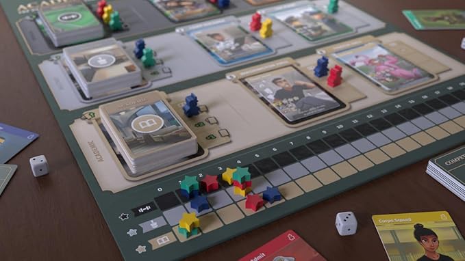 Academy: The West Point Board Game | Officially Licensed Family Board Game | Ages 14+ | for 2 to 4 Players | Average Playtime 60 Minutes | Made by Trophy Point Games
