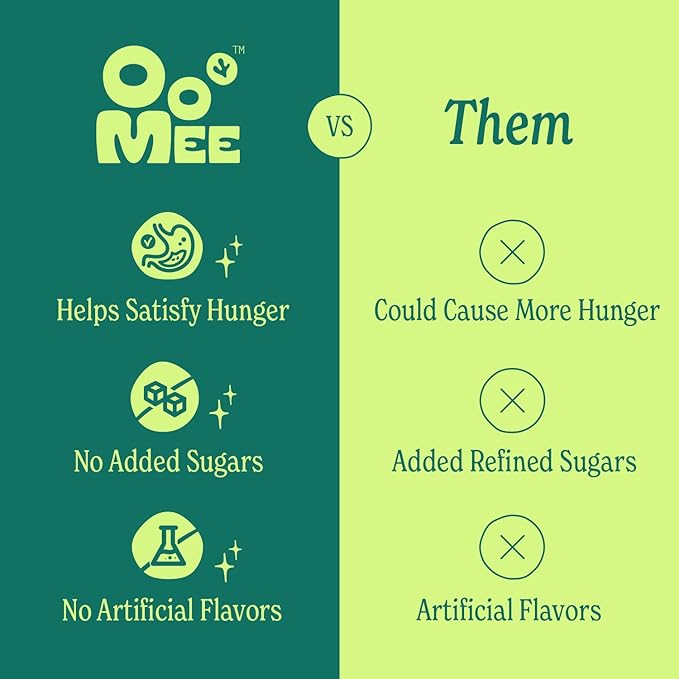 OoMee Prebiotic Drink | Peach & Lemon | Plant-Based Vegan Beverage with Marine-Sourced Agar Prebiotics (Seabiotics) for Digestive & Gut Health Functional Drink – 12oz Cans, 12-Pack