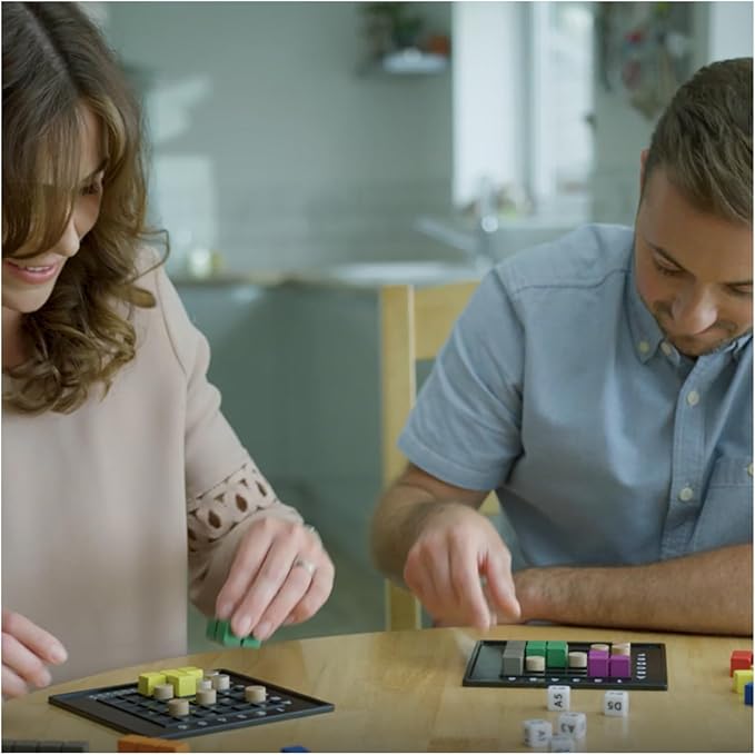 The Genius Square – Game of the Year Award Winner! 60000+ Solutions STEM Puzzle Game! Roll the Dice & Race Your Opponent to Fill The Grid by Using Different Shapes! Promotes Problem Solving Training