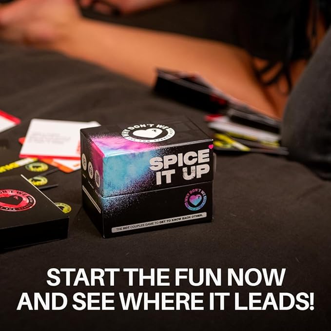 Why Don't We - Spice IT UP - Super Fun Couples Games for Date Nights: 150 Cards with Conversations, Spicy Dares & More - Best Date Night Games for Couples - Romantic Adult Couple Game