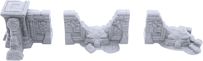 Forgotten Temple Expansion Set - DND Terrain Compatible with Dungeons and Dragons, 28mm Miniature Wargaming, Tabletop RPGs, Wargame Scenery
