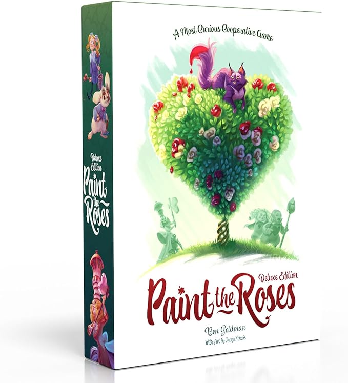 Northstar Game Studio Paint The Roses Deluxe Board Game | Cooperative Strategy Game for Adults, Teens and Families | Alice in Wonderland Strategy Puzzle | Includes Escape The Castle | 2-5 Players