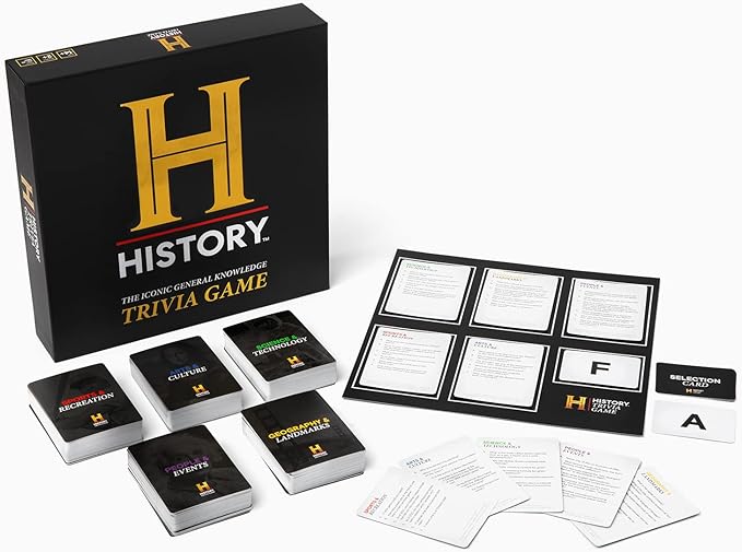 HISTORY Channel Trivia Game - 2000+ Fun General Knowledge Questions for Adults, Family and Teens in The Pursuit of Trivial Knowledge - Perfect Super Trivia for Board & Card Games Night with your Group