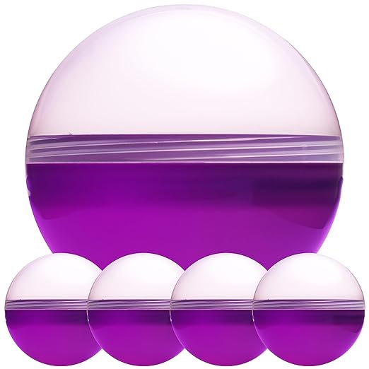 Big Claw Machine Capsules Translucent Purple Plastic Sphere Party Favor Containers Round 5 pcs 7.9 inch Jumbo Plastic Christmas Ornaments Extra Large Gift Box Craft Party Supplies Vending Capsules