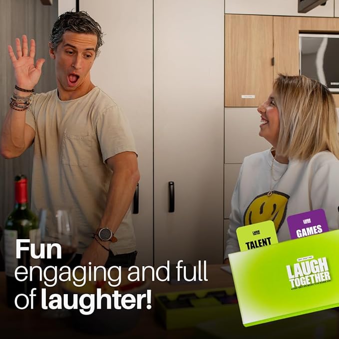 Why Don't We Why Don’t We Laugh Together? - Couples Games with 200 Cards: Talents, Games, Trivia | Win Fun Prizes for 2 Players | Date Night Activities | Thought-Provoking & Engaging Couple Card Game