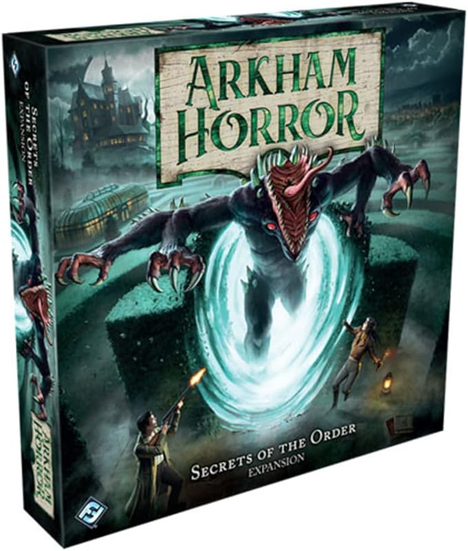 Arkham Horror Secrets of The Order Board Game Expansion - New Investigators, Scenarios, and Horrors! Cooperative Mystery Game, Ages 14+, 1-6 Players, 2-3 Hour Playtime, Made by Fantasy Flight Games