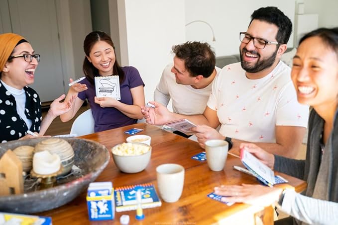 USAopoly Telestrations Party Pack 12 Player | 600 New Phrases to Sketch | Board Game | A Fun Family Game for Kids and Adults | Family Game Night Just Got Better | Telephone Game Sketched Out, Multi-colored