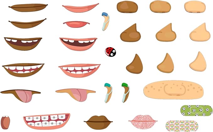 HABA Magnetic Puzzle Funny Faces Mix & Match Game for Toddlers, Travel-Friendly Busy Board and Road Trip Toy for Kids, Toddler Activities for Ages 3+