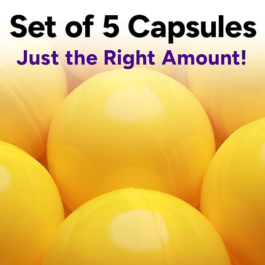 Big Claw Machine Capsules Yellow Plastic Sphere Party Favor Containers Round 5 pcs 7.9 inch Jumbo Plastic Christmas Ornaments Extra Large Candy Gift Box Empty Craft Party Supplies Vending Capsules