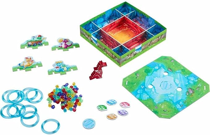 HABA Dragon's Breath Board Game - Award- Winning Board Games for Family Night and Exciting Tabletop Adventures for Dragon Fans Ages 5 and Up