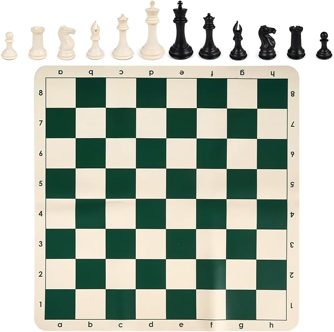 20" Tournament Chess Set - New Modern Style Pieces - Chess Board Set with XL 4X Quadruple Weighted Pieces - Travel Chess Sets for Adults Unique - Kids Chess Set for Kids - Chess Geeks