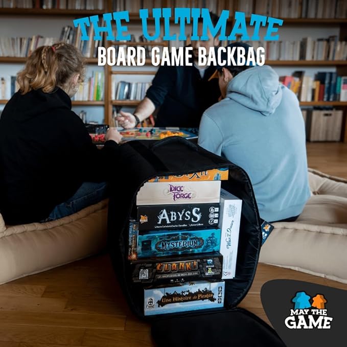 Board Game Bag: Ultimate Backpack, Travel Organizer, Storage & Carrying Case for Board and Tabletop Games