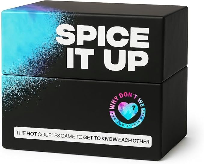 Why Don't We - Spice IT UP - Super Fun Couples Games for Date Nights: 150 Cards with Conversations, Spicy Dares & More - Best Date Night Games for Couples - Romantic Adult Couple Game