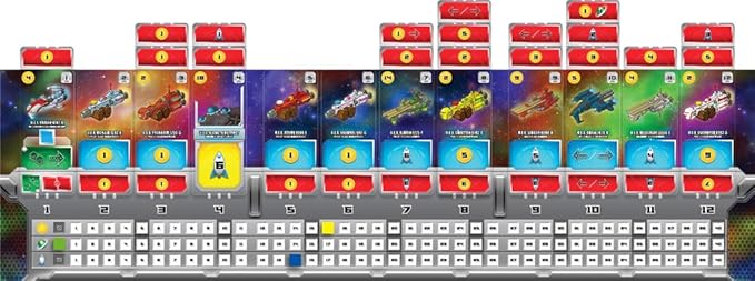 AEG Space Base | Space Exploration Engine Building Interactive Family Dice Game | Blend of Strategy & Luck | Easy to Learn | 2-5 Players | Ages 10+