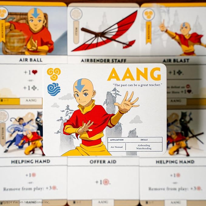 Avatar: The Last Airbender: Aang's Destiny, Cooperative Deck Building Strategy Board Game, Play as Aang, Katara, Appa & More, Fun for Family Game Night, Ages 10+, 2-4 Players, 60 Minutes