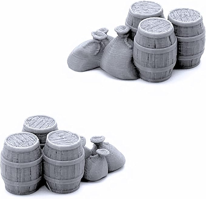 Cargo Piles DND Terrain Compatible with Dungeons and Dragons, Warhammer 40k, 28mm Miniature Wargaming, Tabletop RPGs, Wargame Scenery