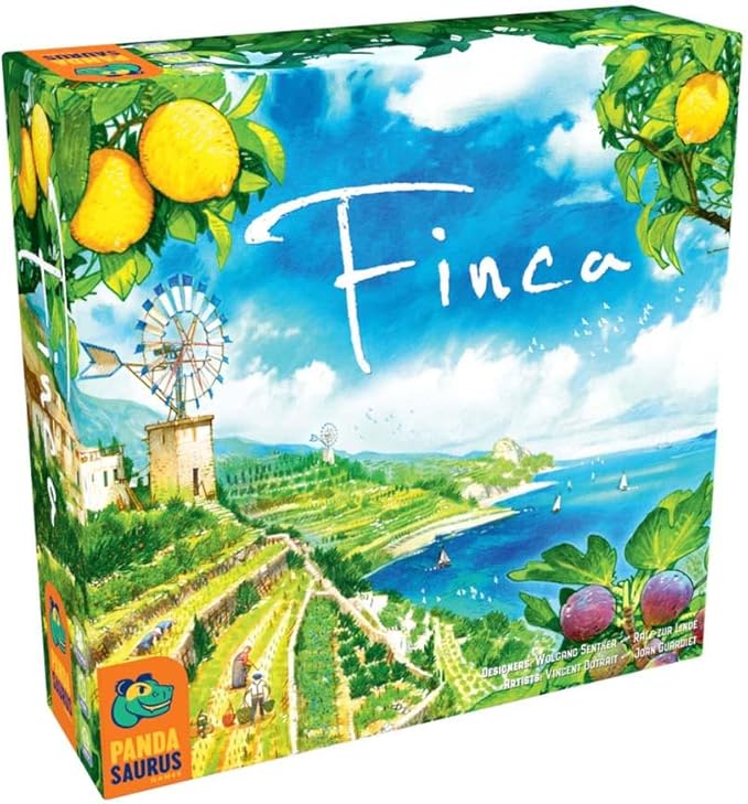 Finca Board Game - Mallorca's Resource Management & Delivery Strategy Game, Fun Family Game for Kids & Adults, Ages 10+, 2-5 Players, 45 Min Playtime, Made by Pandasaurus Games