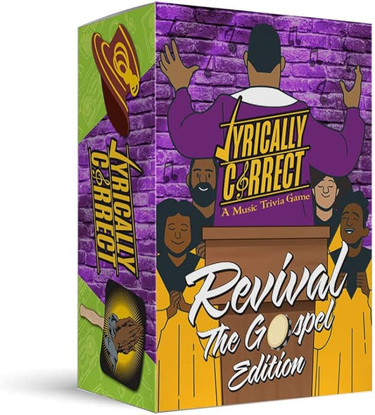 The Revival Gospel Music Trivia Card Game for Friends, Fun Party Game for Adults, Family Game Night, Gospel Music Trivia, and Finish The Lyrics Challenge