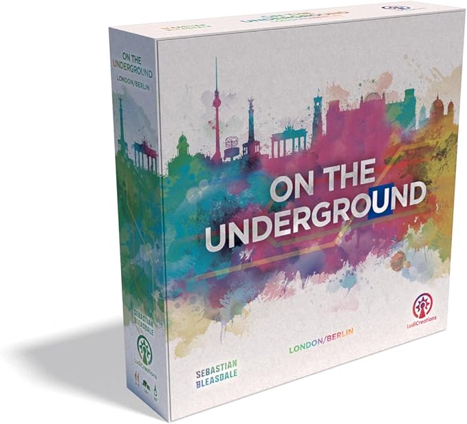 On The Underground: London/Berlin - Train Route Building, Strategy Board Game, 2 City Maps, Family Game, Ages 14+, 2-5 Players, 60 Min