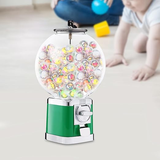 Vending Machine, 1.26 in Ball Bulk Vending Machine Classic Bubble Capsule Toys Dispenser, Commercial Candy Gumball Machine for Game Stores and Retail Stores