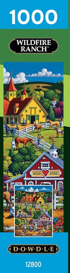 Buffalo Games - Eric Dowdle - Wildfire Ranch - 1000 Piece Jigsaw Puzzle for Adults - Challenging Puzzle Perfect for Game Nights - Finished Size is 26.75 x 19.75