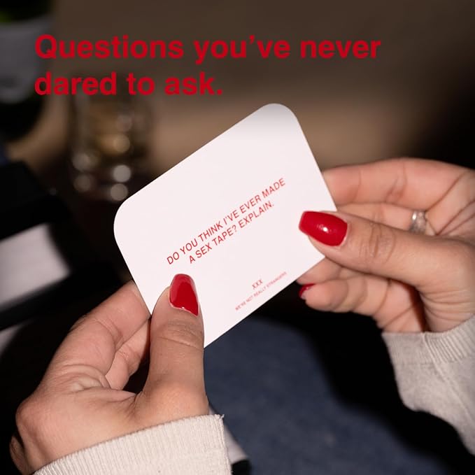 WE'RE NOT REALLY STRANGERS Adult Edition Card Game for Adults & Friends - 300 Conversation Cards for Memorable Game Nights, Parties, & Bachelorette Parties, 18+, 2-6 Players
