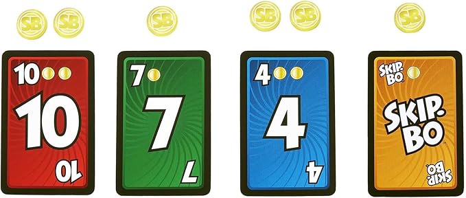 Mattel Games Skip-Bo Masters Card Game for Adults, Family Night & Parties, Play Numbers in Order for 2 for 6 Players