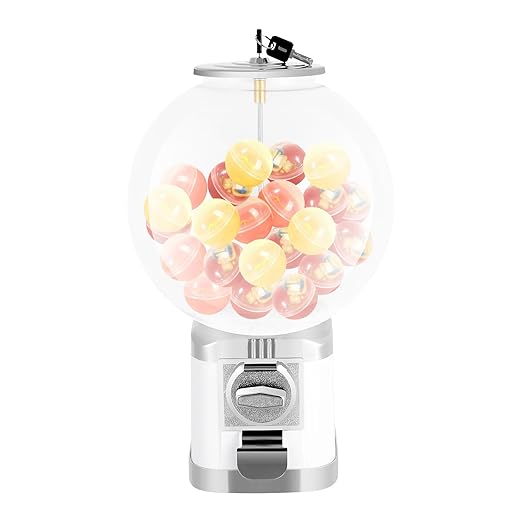 Vending Machine, 1.26 in Ball Bulk Vending Machine Classic Bubble Capsule Toys Dispenser, Commercial Candy Gumball Machine for Game Stores and Retail Stores