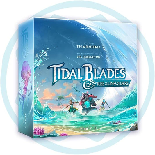 Tidal Blades 2: Rise of The Unfolders - Cooperative Adventure Board Game for Adults and Families - Narrative Campaign - Six Heroes - Dungeon Crawler That Doesn't Look Like It