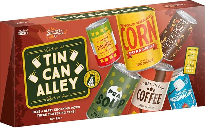 Professor PUZZLE Tin Can Alley - Have a Blast Knocking Down These clattering cans!