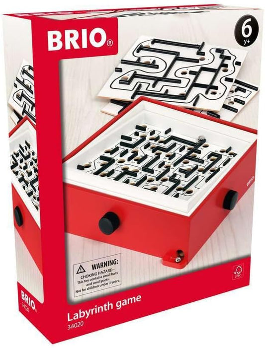 BRIO World 34020 Labyrinth Game + Extra Boards | Skill-Enhancing Puzzle | Engaging Activity for Kids & Teens | Promotes Cognitive Abilities