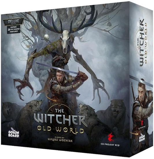 The Witcher Old World Deluxe Edition Board Game - Fantasy & Adventure Strategy Game for Adults, Ages 14+, 1-5 Players, 90-150 Min Playtime, Made by Go On Board