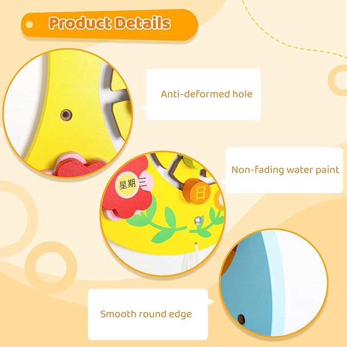 Busy Board caterpollar Caterpillar Activity Wall Panels, Children Kids Educational Wall Toy, Wall Sensory Preschool Toy with 8 Basic Activities Games, Toddler Room Decor