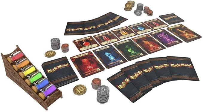 ThinkFun Mystic Market Strategy Card Game For 2-4 Players Ages 10 and Up – An Exciting Fast Paced Game Perfect for Both Families and Gamers, Multi
