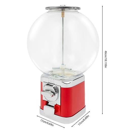 Vending Machine, 1.26 in Ball Bulk Vending Machine Classic Bubble Capsule Toys Dispenser, Commercial Candy Gumball Machine for Game Stores and Retail Stores